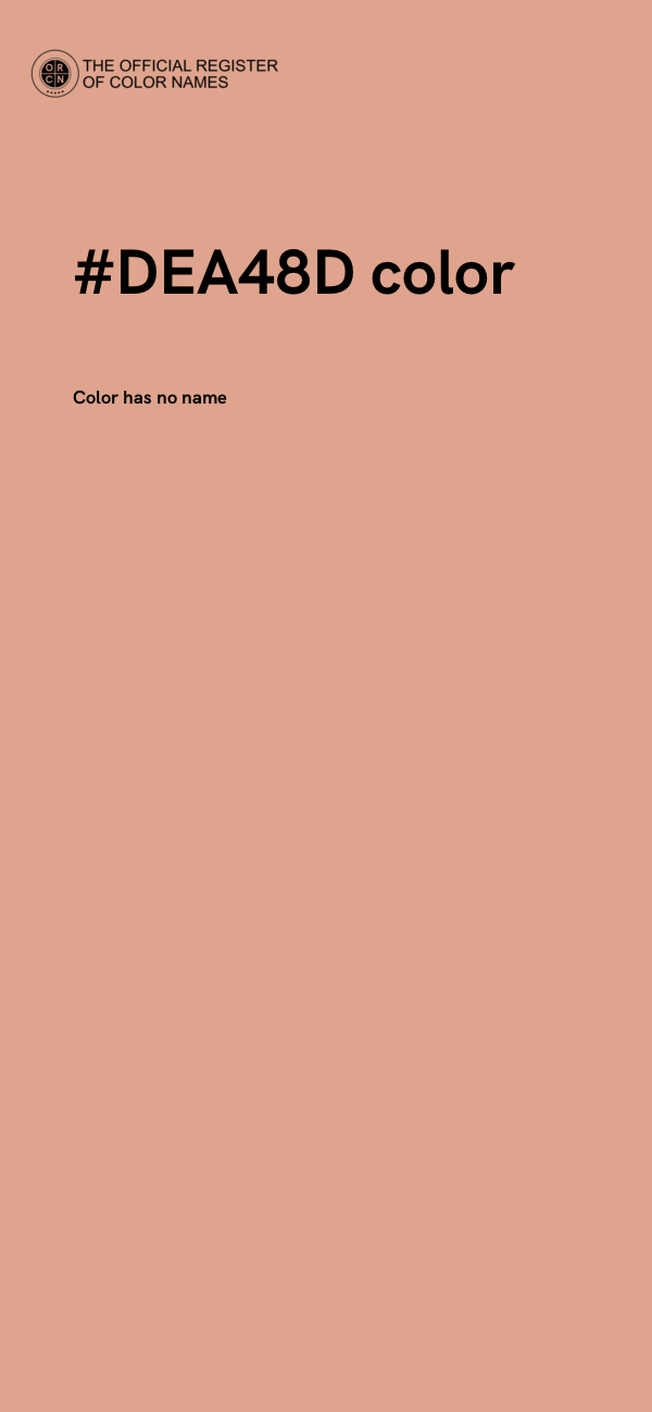 #DEA48D color image