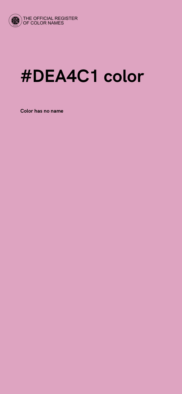 #DEA4C1 color image