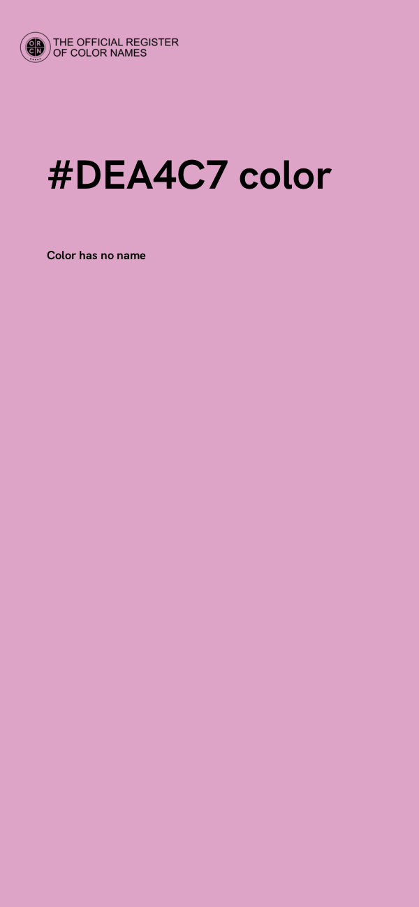 #DEA4C7 color image