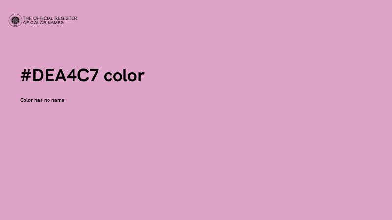 #DEA4C7 color image