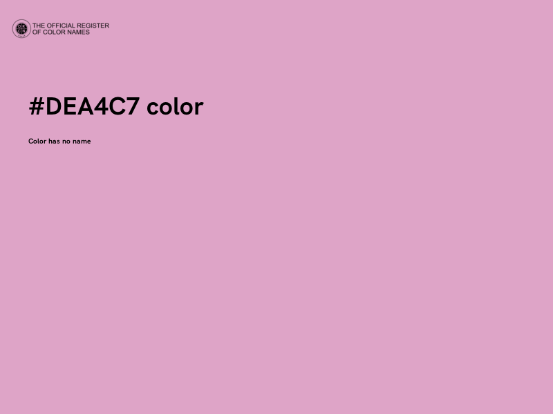 #DEA4C7 color image