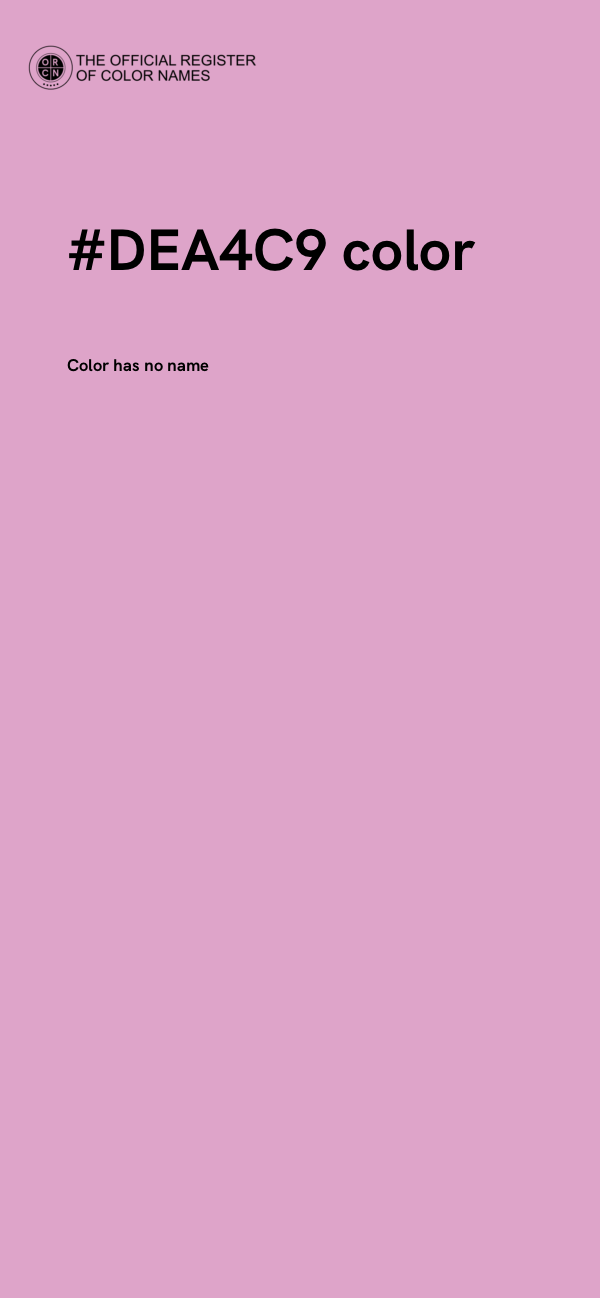 #DEA4C9 color image