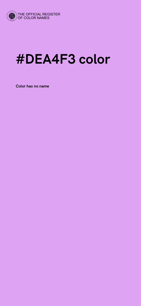 #DEA4F3 color image