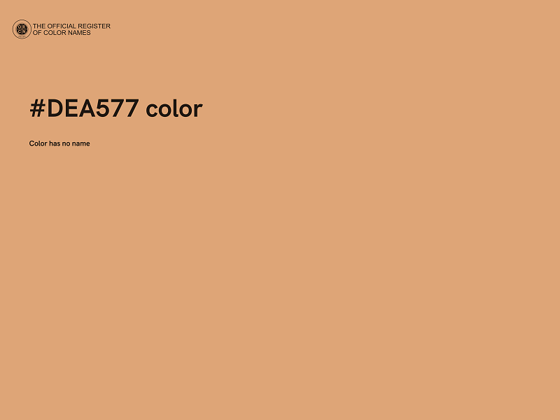 #DEA577 color image