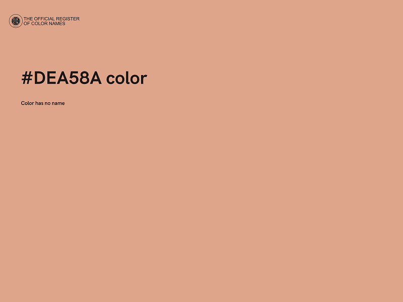 #DEA58A color image