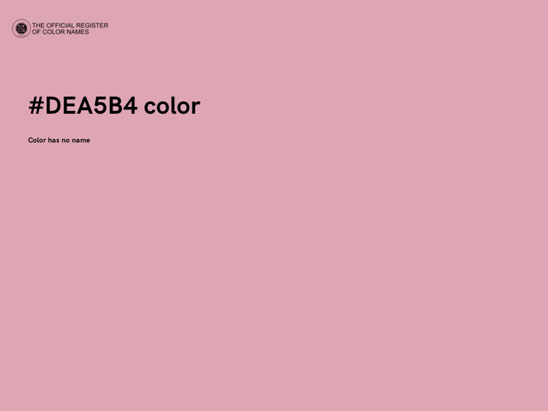 #DEA5B4 color image