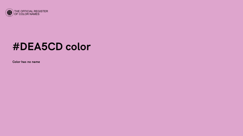 #DEA5CD color image
