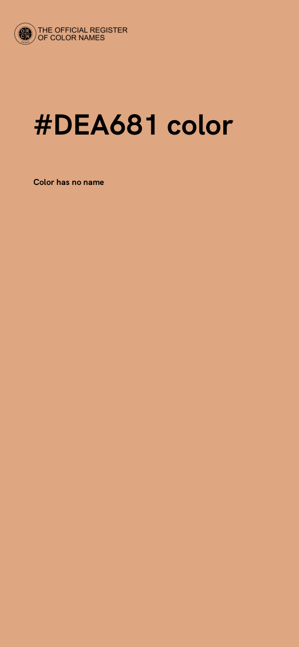 #DEA681 color image