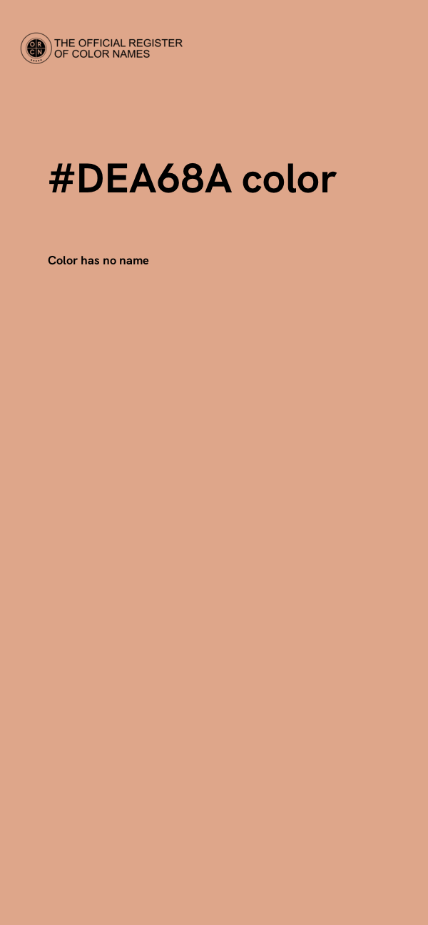 #DEA68A color image