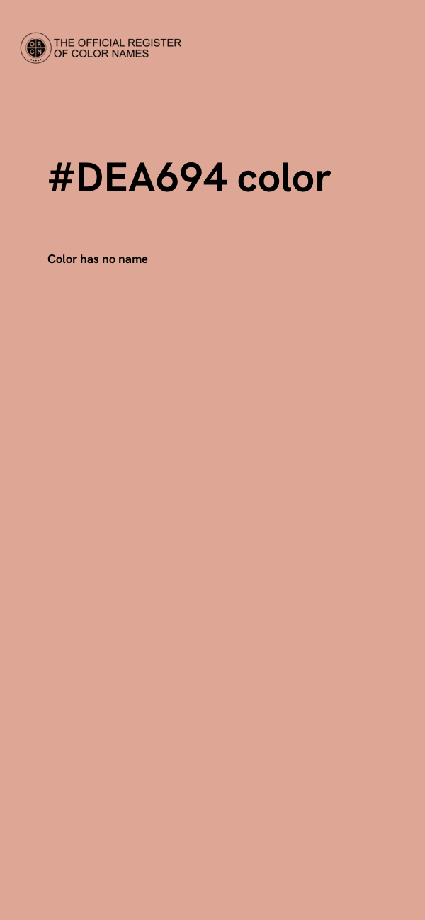 #DEA694 color image