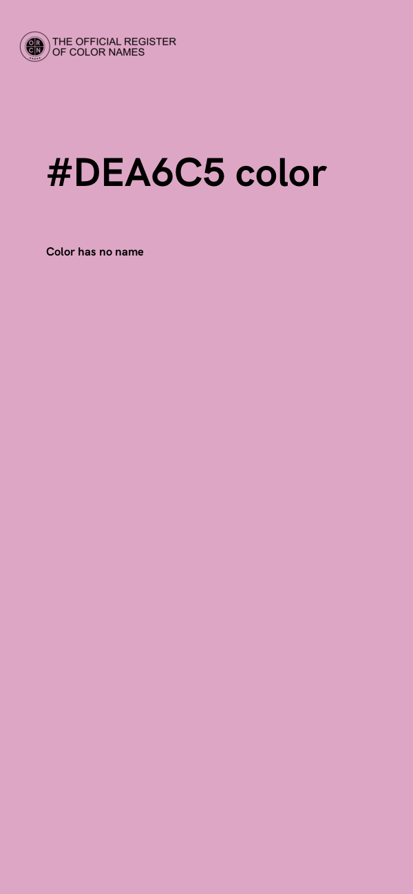 #DEA6C5 color image