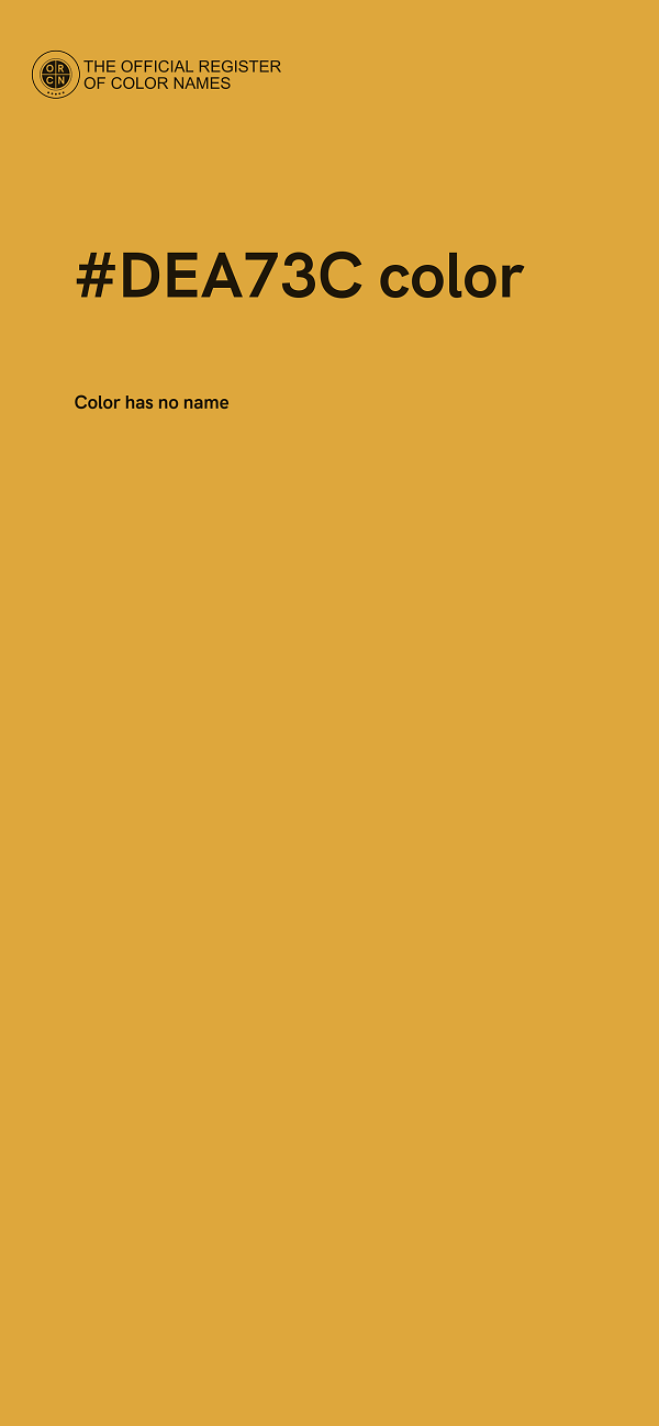 #DEA73C color image