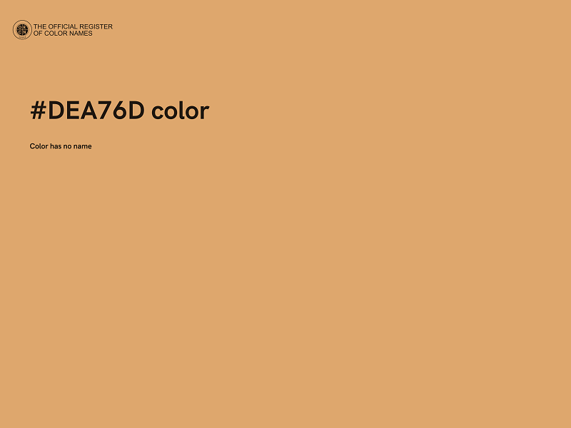 #DEA76D color image