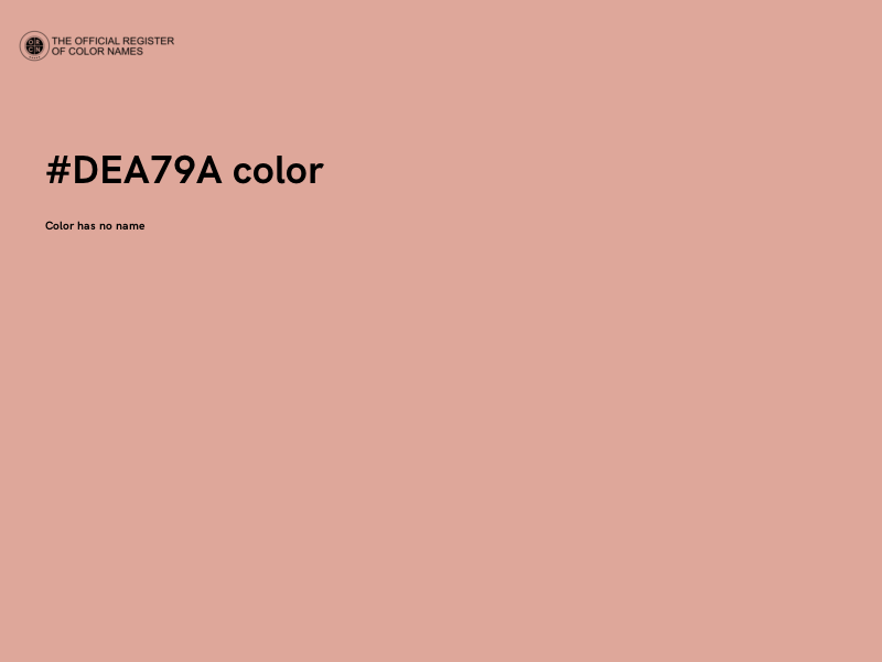 #DEA79A color image