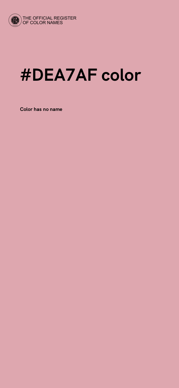 #DEA7AF color image