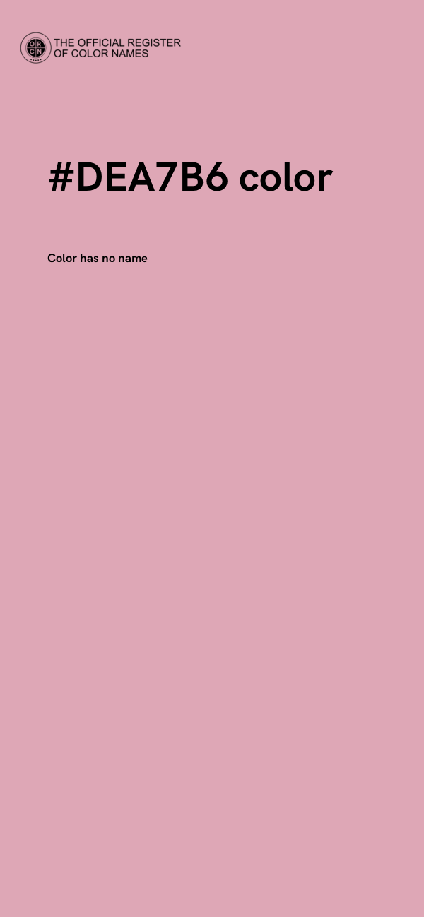 #DEA7B6 color image