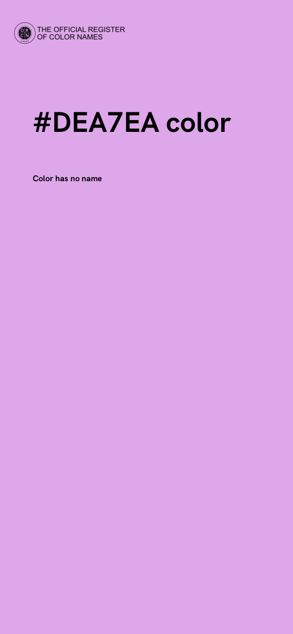#DEA7EA color image