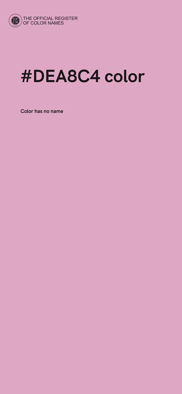 #DEA8C4 color image