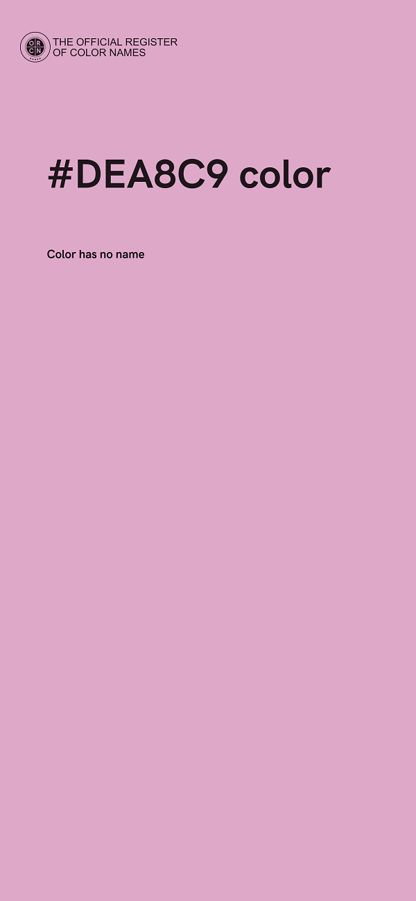 #DEA8C9 color image