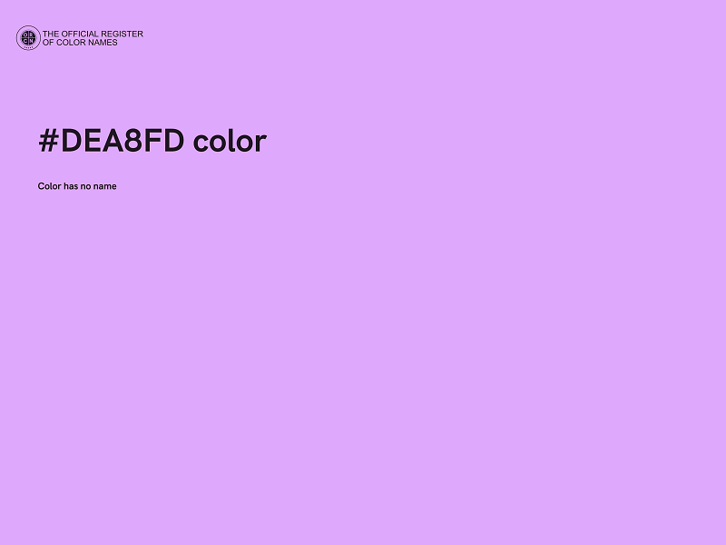 #DEA8FD color image