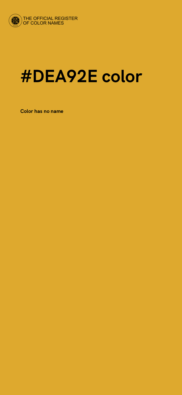 #DEA92E color image