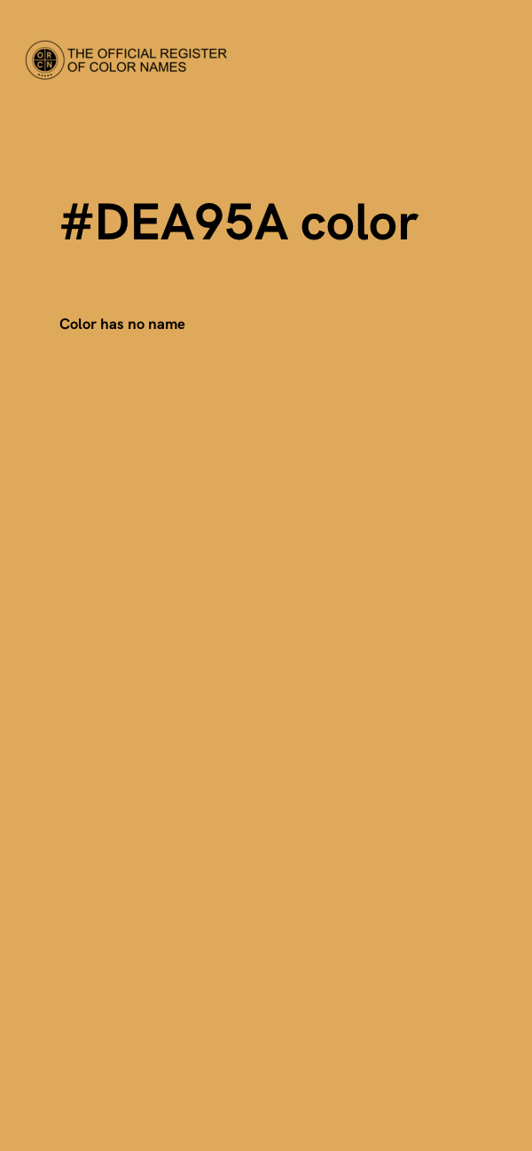 #DEA95A color image