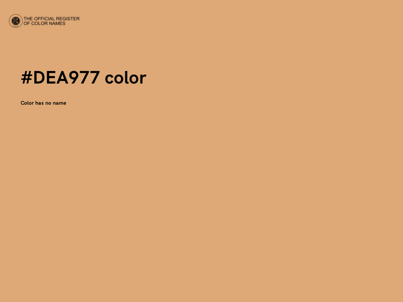 #DEA977 color image