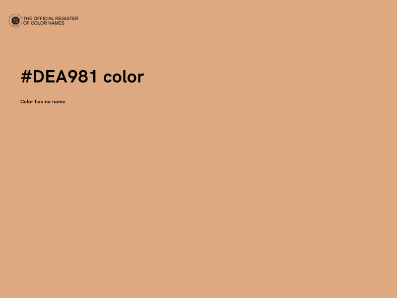 #DEA981 color image
