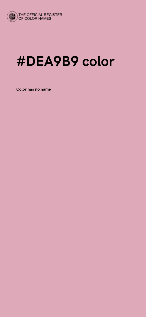 #DEA9B9 color image
