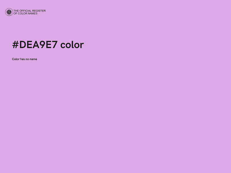 #DEA9E7 color image