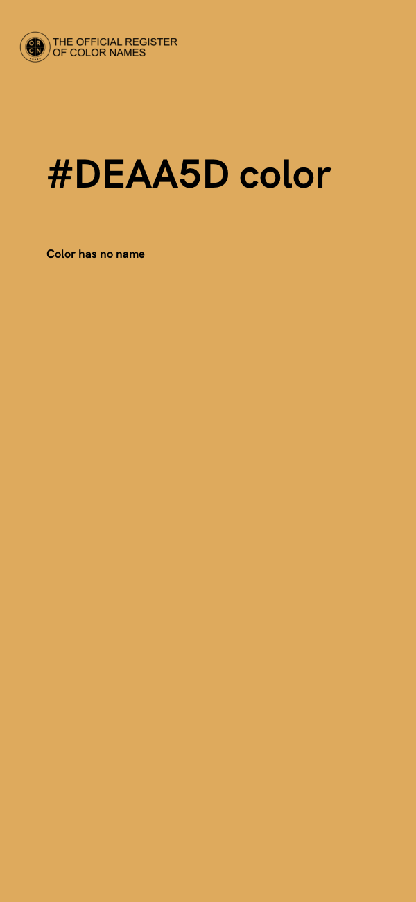 #DEAA5D color image