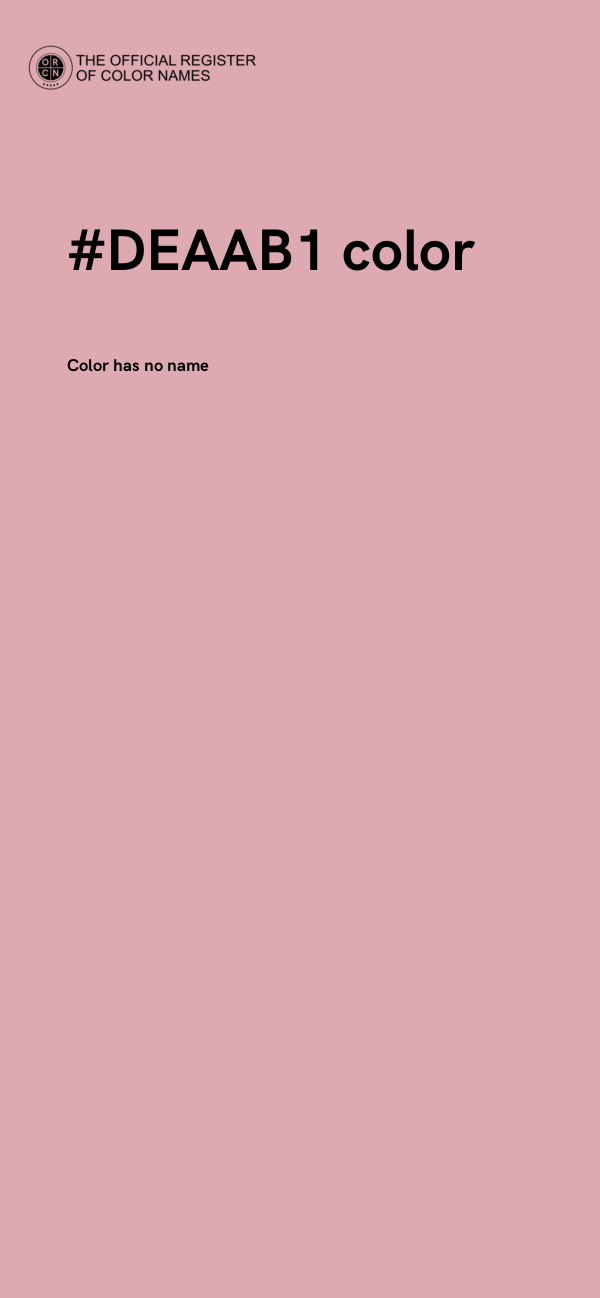 #DEAAB1 color image
