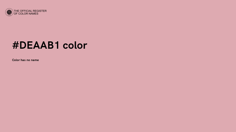 #DEAAB1 color image