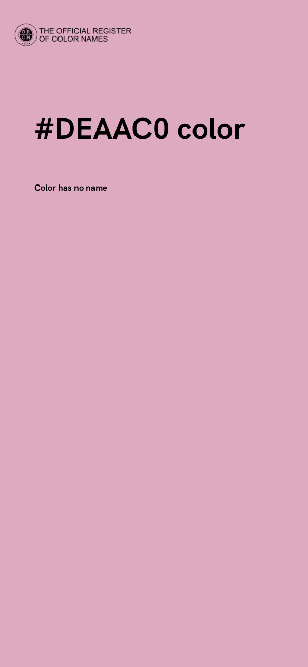 #DEAAC0 color image