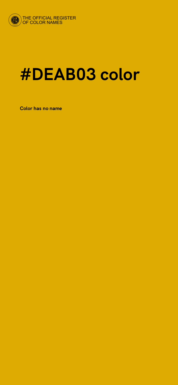 #DEAB03 color image