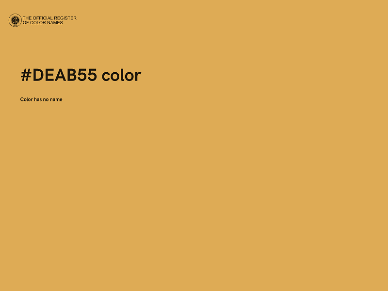 #DEAB55 color image