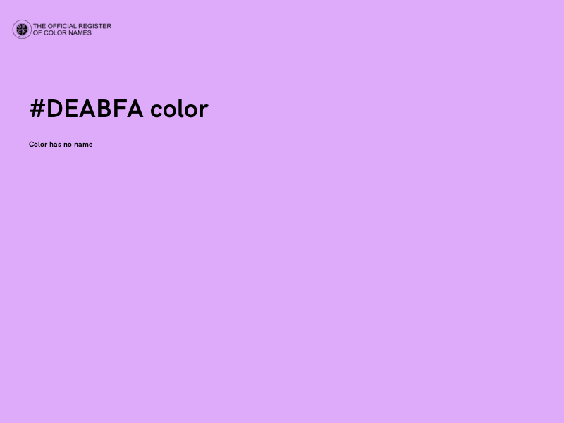 #DEABFA color image