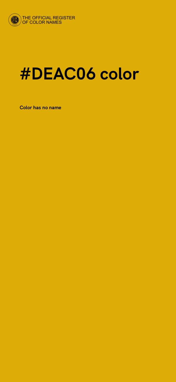 #DEAC06 color image