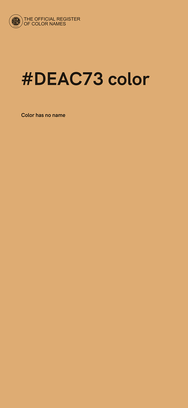 #DEAC73 color image