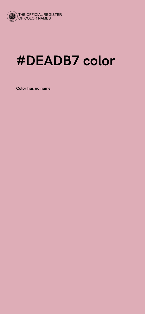 #DEADB7 color image