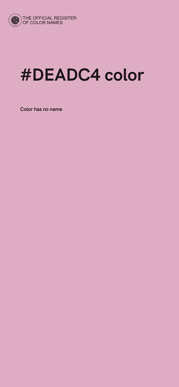 #DEADC4 color image