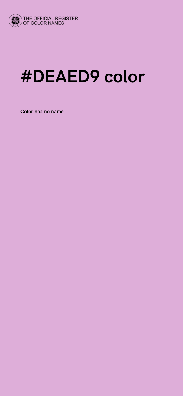 #DEAED9 color image