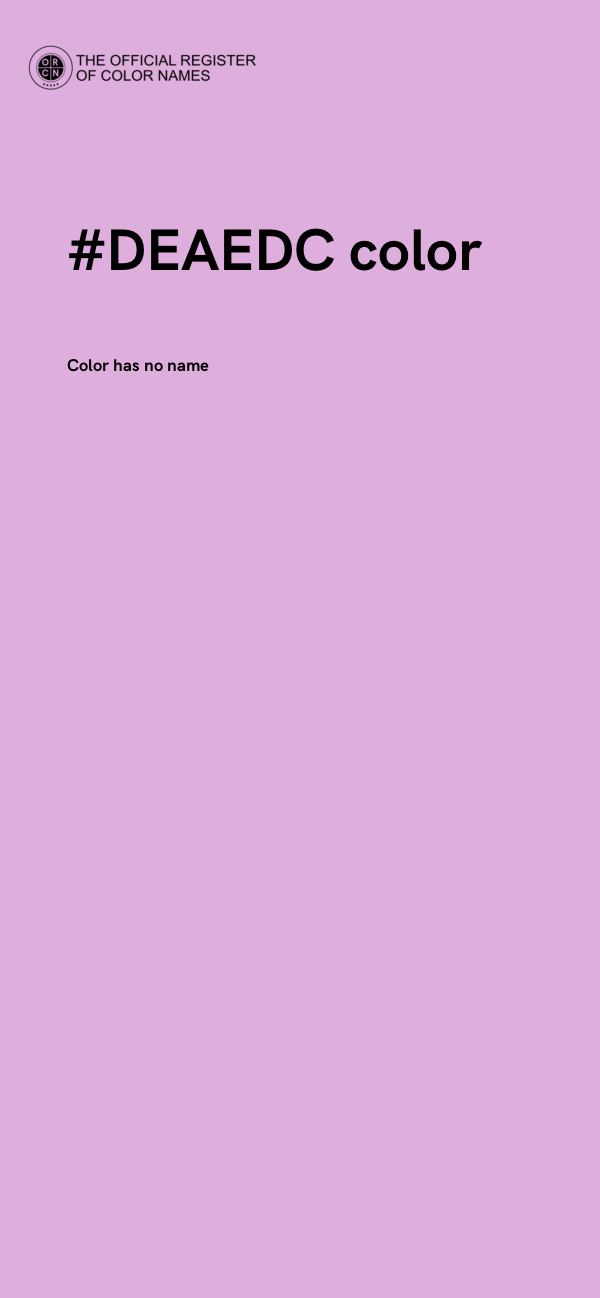 #DEAEDC color image