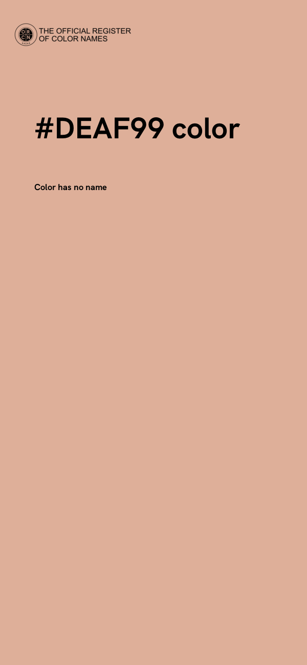 #DEAF99 color image