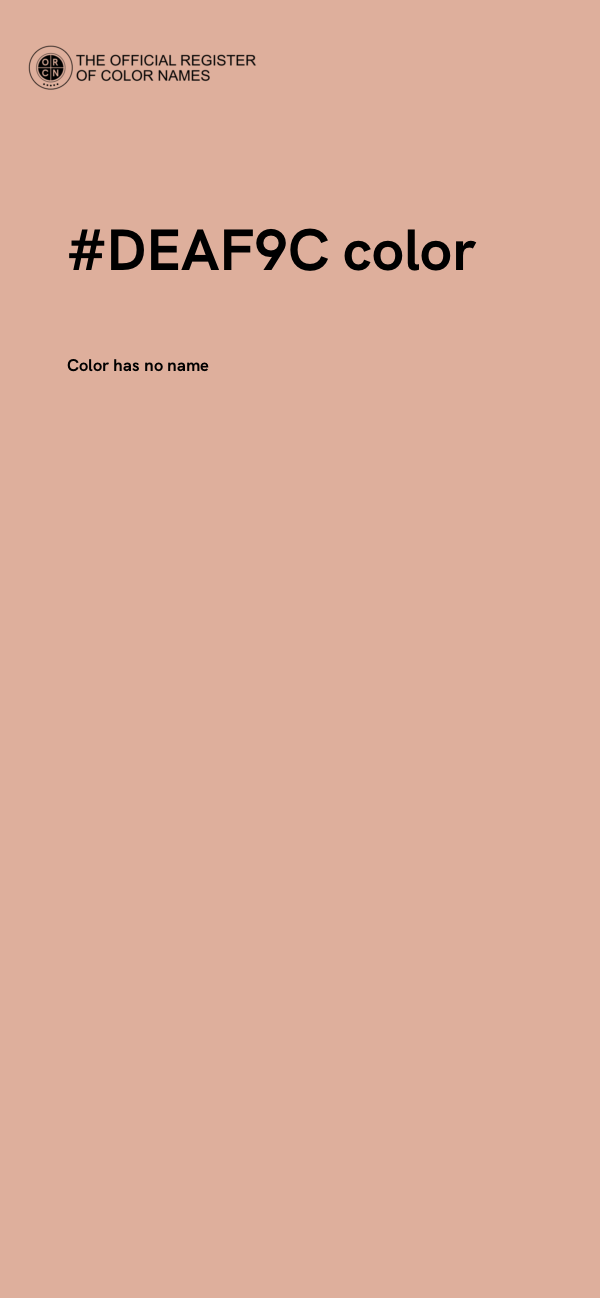 #DEAF9C color image