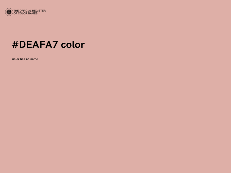 #DEAFA7 color image
