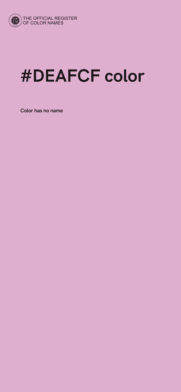 #DEAFCF color image