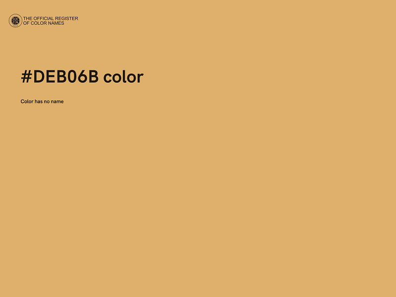 #DEB06B color image