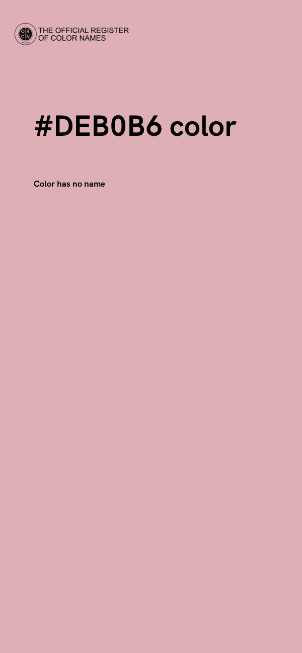#DEB0B6 color image