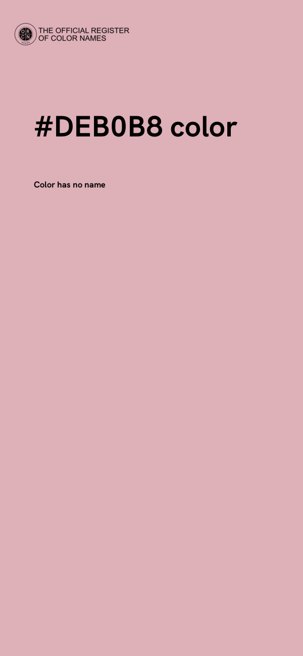 #DEB0B8 color image